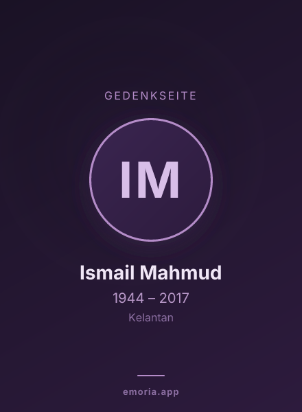 Gedenkportrait von Ismail Mahmud