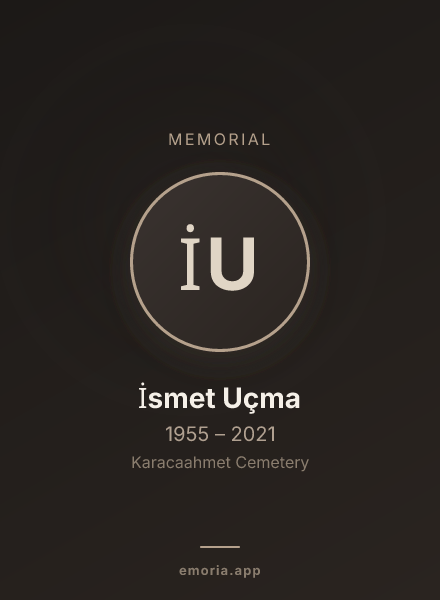 Memorial portrait of İsmet Uçma