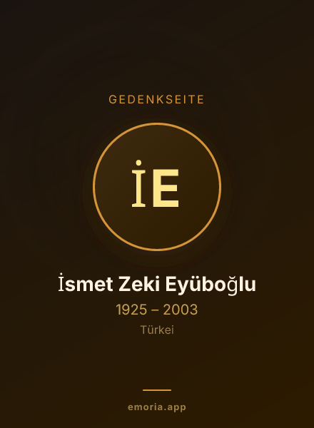 Gedenkportrait von İsmet Zeki Eyüboğlu