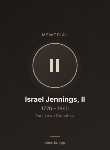 Memorial portrait of Israel Jennings, II