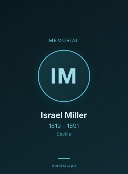 Memorial portrait of Israel Miller