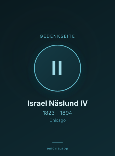 Gedenkportrait von Israel Näslund IV