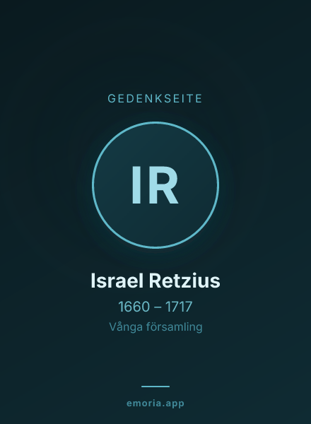 Gedenkportrait von Israel Retzius