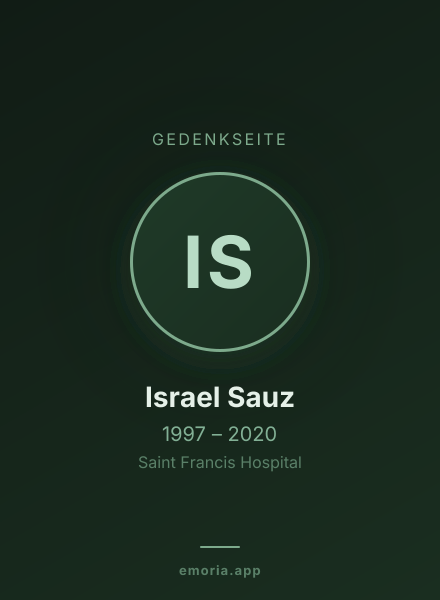 Gedenkportrait von Israel Sauz