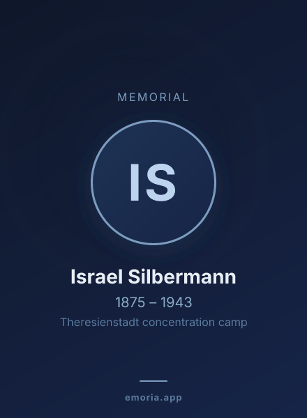 Memorial portrait of Israel Silbermann