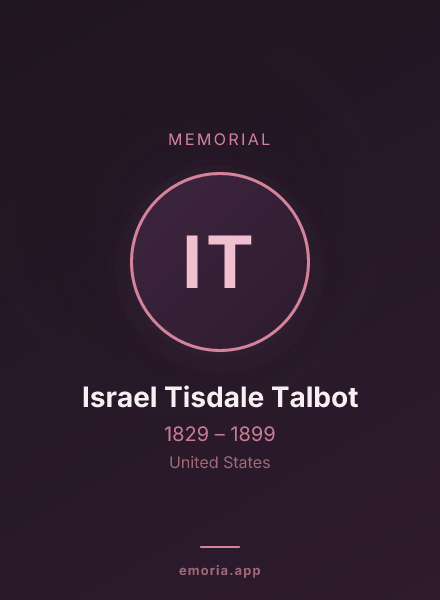 Memorial portrait of Israel Tisdale Talbot