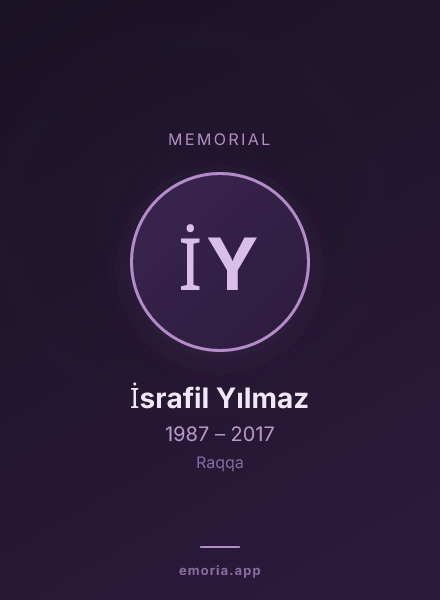 Memorial portrait of İsrafil Yılmaz