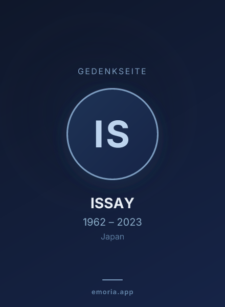 Gedenkportrait von ISSAY
