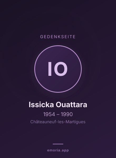 Gedenkportrait von Issicka Ouattara