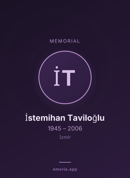 Memorial portrait of İstemihan Taviloğlu