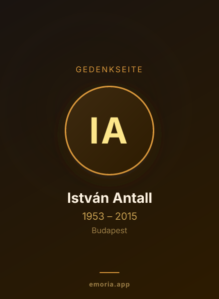 Gedenkportrait von István Antall