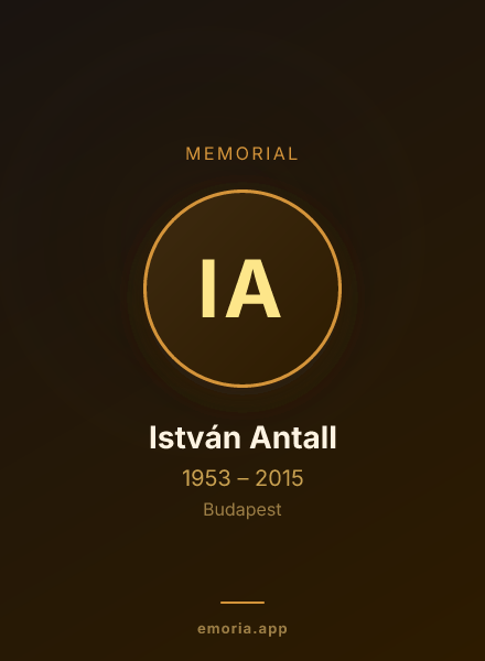 Memorial portrait of István Antall
