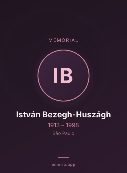 Memorial portrait of István Bezegh-Huszágh