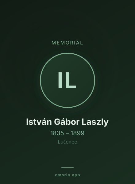 Memorial portrait of István Gábor Laszly