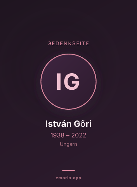 Gedenkportrait von István Gőri