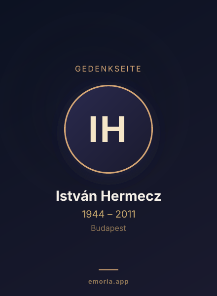 Gedenkportrait von István Hermecz