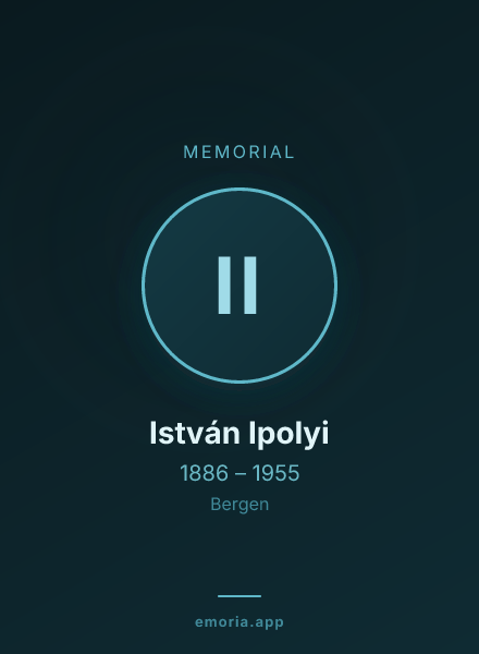 Memorial portrait of István Ipolyi