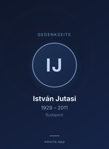 Gedenkportrait von István Jutasi