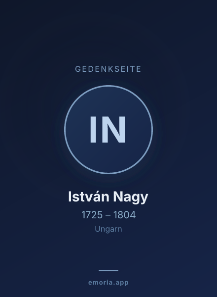 Gedenkportrait von István Nagy