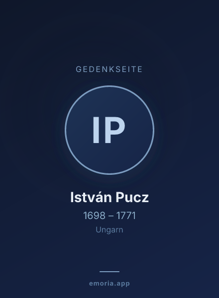 Gedenkportrait von István Pucz