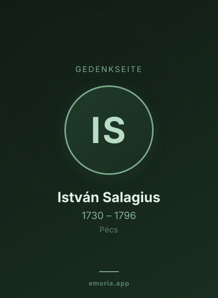 Gedenkportrait von István Salagius