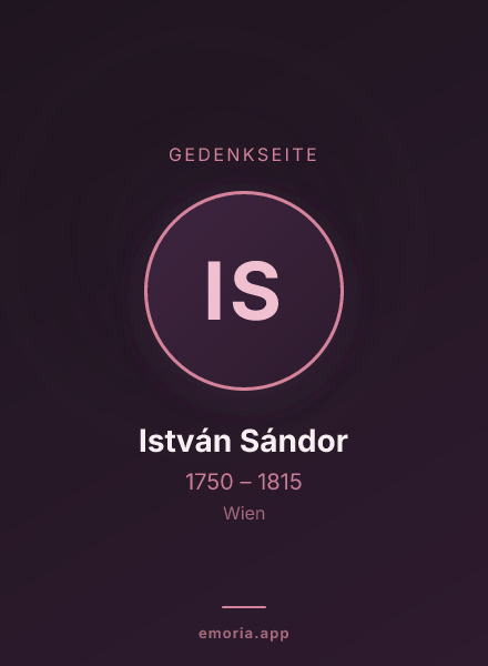 Gedenkportrait von István Sándor