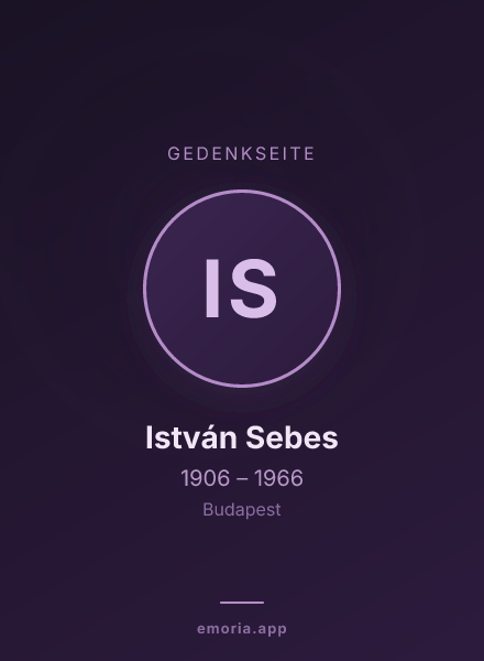 Gedenkportrait von István Sebes