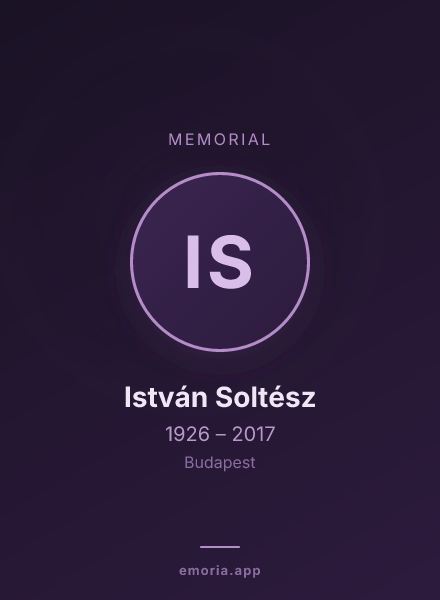 Memorial portrait of István Soltész