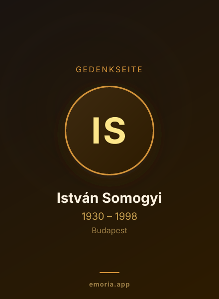 Gedenkportrait von István Somogyi