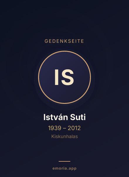 Gedenkportrait von István Suti