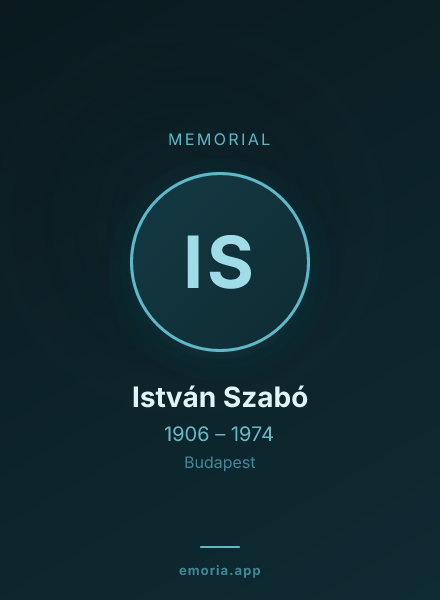 Memorial portrait of István Szabó