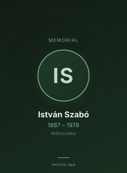 Memorial portrait of István Szabó