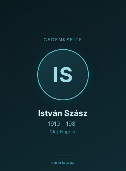 Gedenkportrait von István Szász