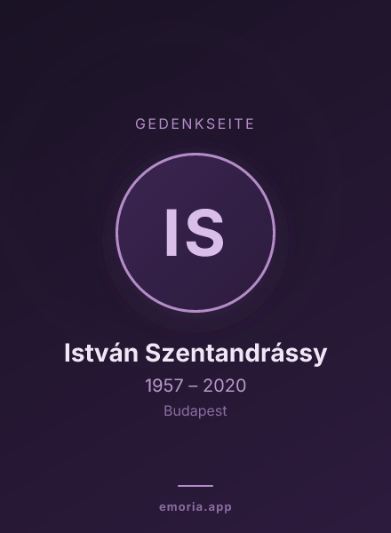 Gedenkportrait von István Szentandrássy