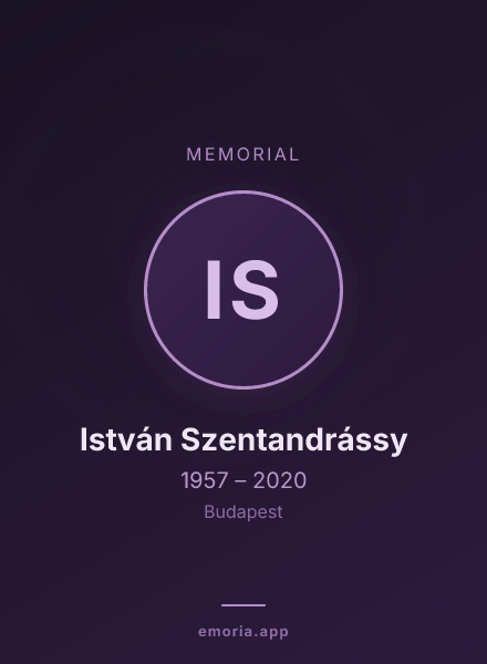 Memorial portrait of István Szentandrássy