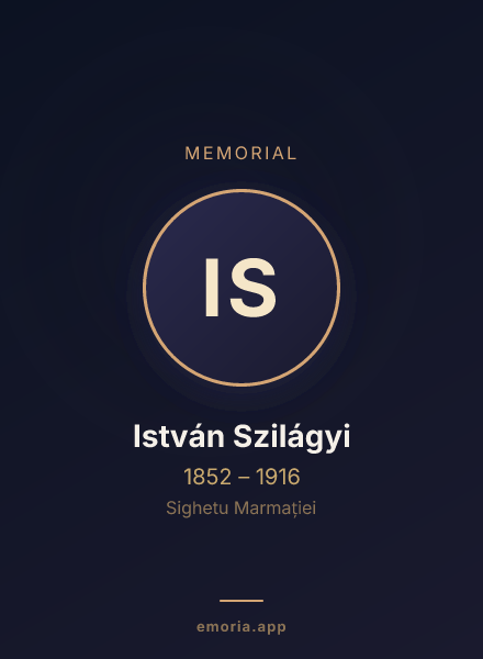 Memorial portrait of István Szilágyi