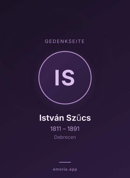 Gedenkportrait von István Szűcs