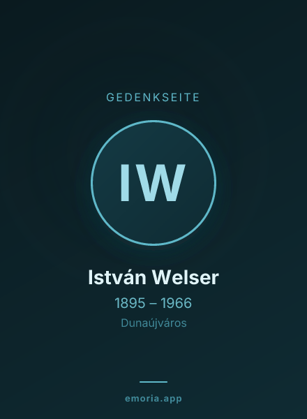 Gedenkportrait von István Welser