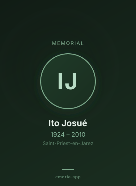 Memorial portrait of Ito Josué