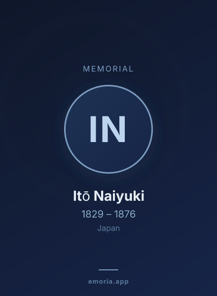 Memorial portrait of Itō Naiyuki
