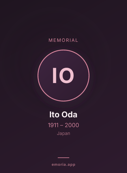 Memorial portrait of Ito Oda
