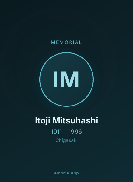Memorial portrait of Itoji Mitsuhashi