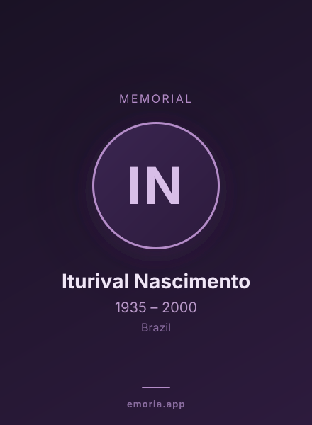 Memorial portrait of Iturival Nascimento