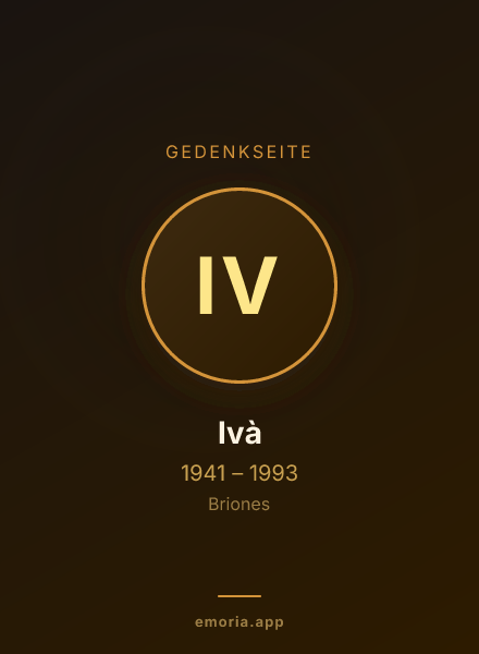 Gedenkportrait von Ivà