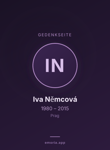 Gedenkportrait von Iva Němcová