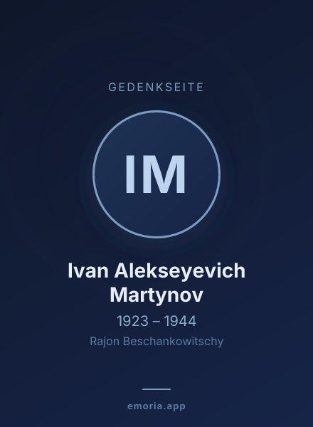 Gedenkportrait von Ivan Alekseyevich Martynov