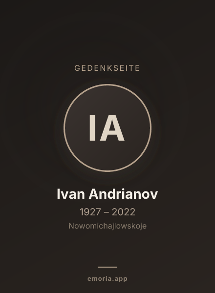 Gedenkportrait von Ivan Andrianov