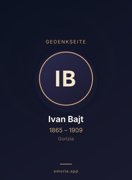 Gedenkportrait von Ivan Bajt