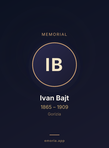 Memorial portrait of Ivan Bajt