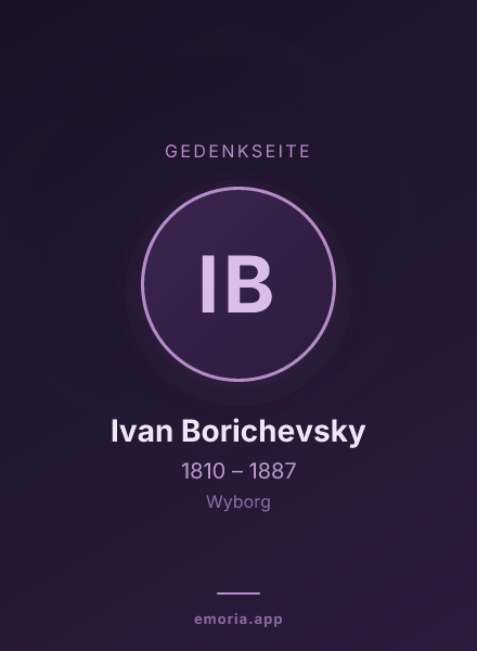 Gedenkportrait von Ivan Borichevsky